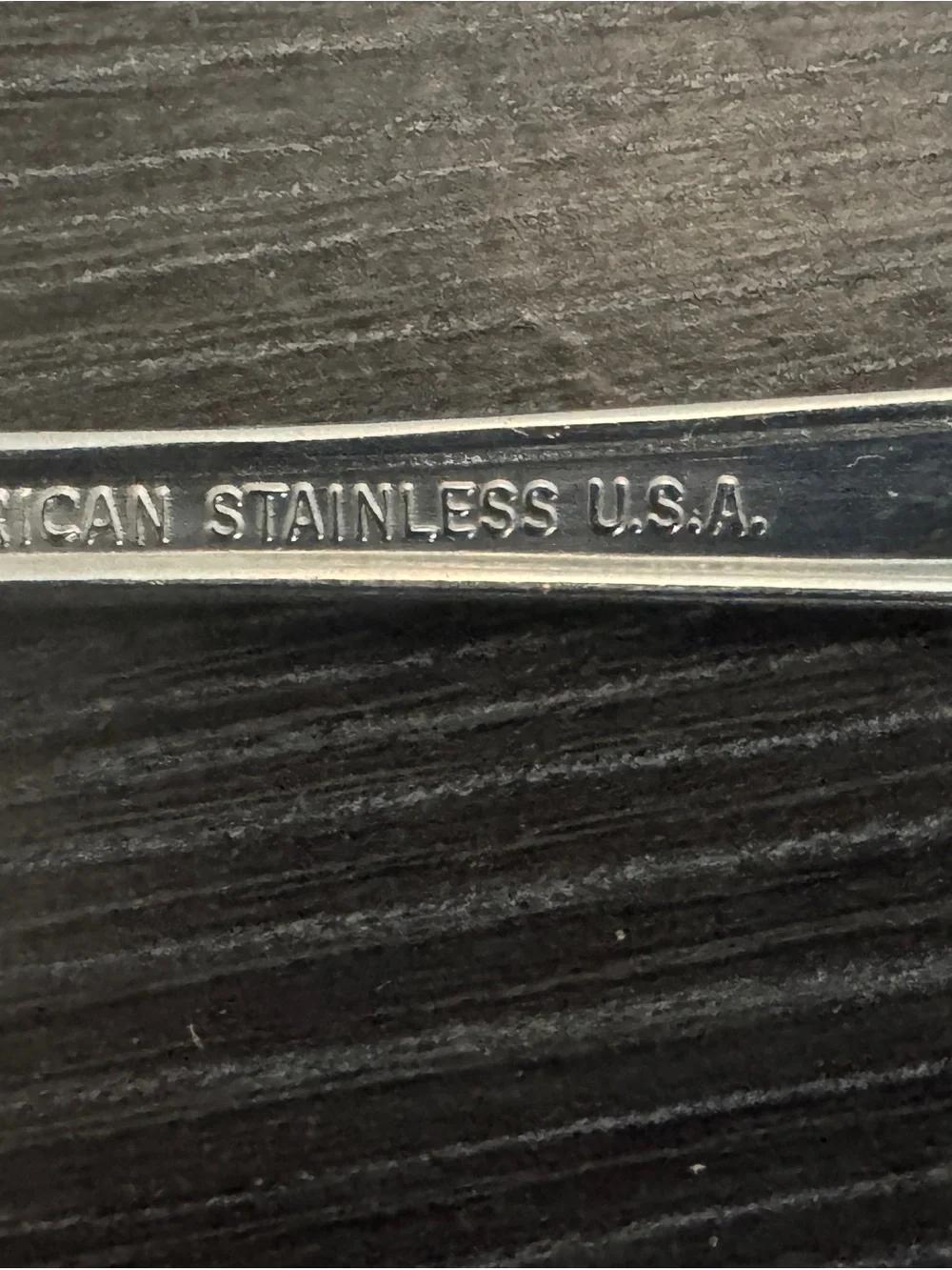 Stainless America USA set of Steel Serving Spoon, Pie Server & Fork Set - Silver